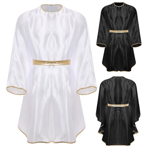 Men Angel Robe Dress Cosplay Costume for Themed Parties Masquerade halloween - Picture 3 of 29