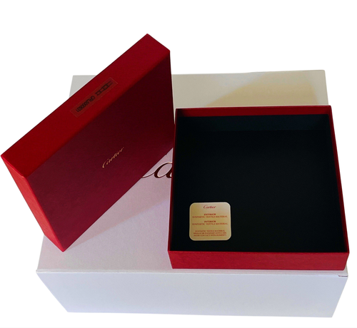 Original Cartier Geschenkverpackung Set mit Echtheitskarte, Tasche, Beutel & Band - Bild 5 von 16