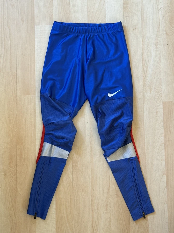 Original Nike Pro Vent Lauftight Laufhose glänzend Gr. XS - Bild 1 von 4