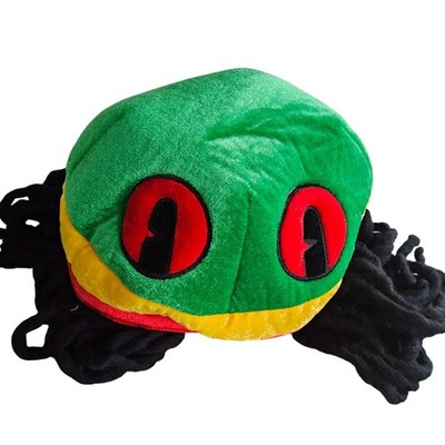 Rainforest Cafe Rastacap Dreadlock Hat Rasta Reggae Novelty Costume Kids