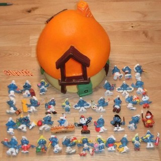 •••traxx38••• : Großes altes Schlumpfhaus und 38 Schlümpfe •Schleich Bully•RAR!