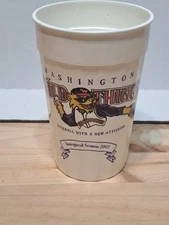 Washington Wild Things Inaugural Season Souvenir Plastic Cup 2002 PA MiLB