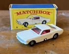 Vintage Lesney Matchbox #8 Ford Mustang Toy Car w/ Original Box
