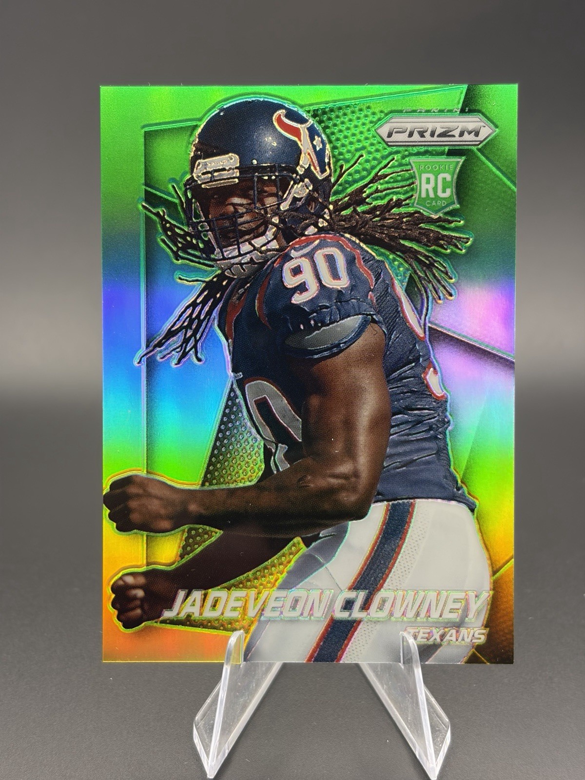 Jadeveon Clowney Panini Prizm #285 Running-Neon Green Yellow