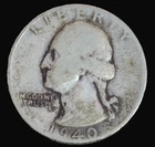 1940 Washington Quarter - Choice Very Fine
