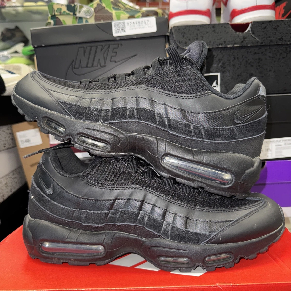 Preços baixos em Nike Air Max 95 Essential Triple Black | eBay