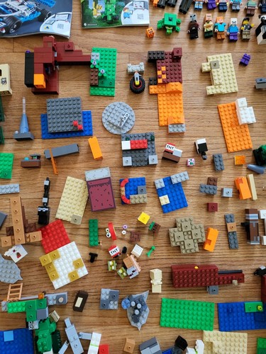 LEGO Mix LOT Minecraft 21151 21156 21158 City Technic 42091 ++ Minifigur 18 Pfund - Bild 14 von 24