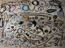 Mode Schmuck Konvolut Sammlung Lot Basteln Vintage Gebraucht Defekt Schrott Nr3