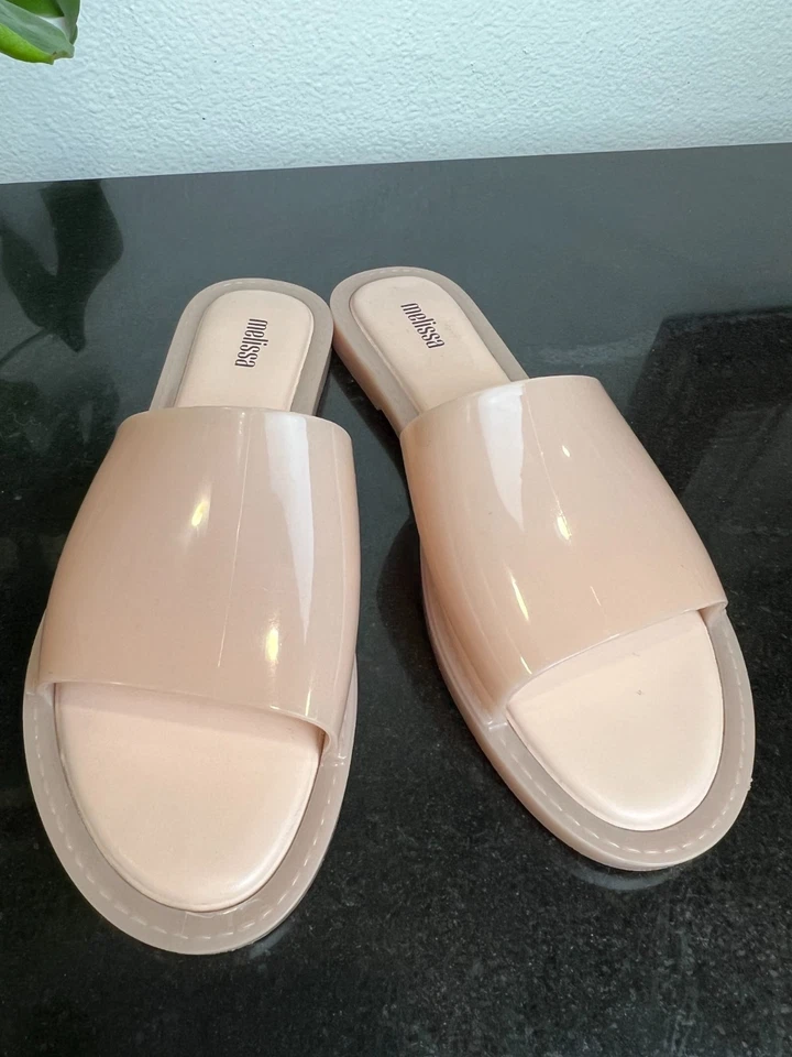 Sandalia vegana Melissa Soul sin cordones para mujer color rosa rubor EE. UU. 9 gelatina de plástico Foto 3 de 4