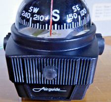 Vintage Airguide Compass Black Plastic Dash Mount Boat Car Marine Made In Usa Vintage Airguide Compass Black Plastic Dash Mount Boat Car Marine Made In Usa