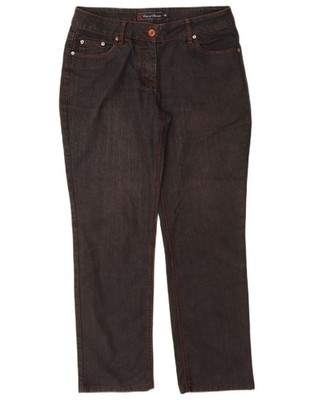 Conte of Florence Damen Straight Jeans IT 44 Medium W32 L29 Grau Baumwolle BS10