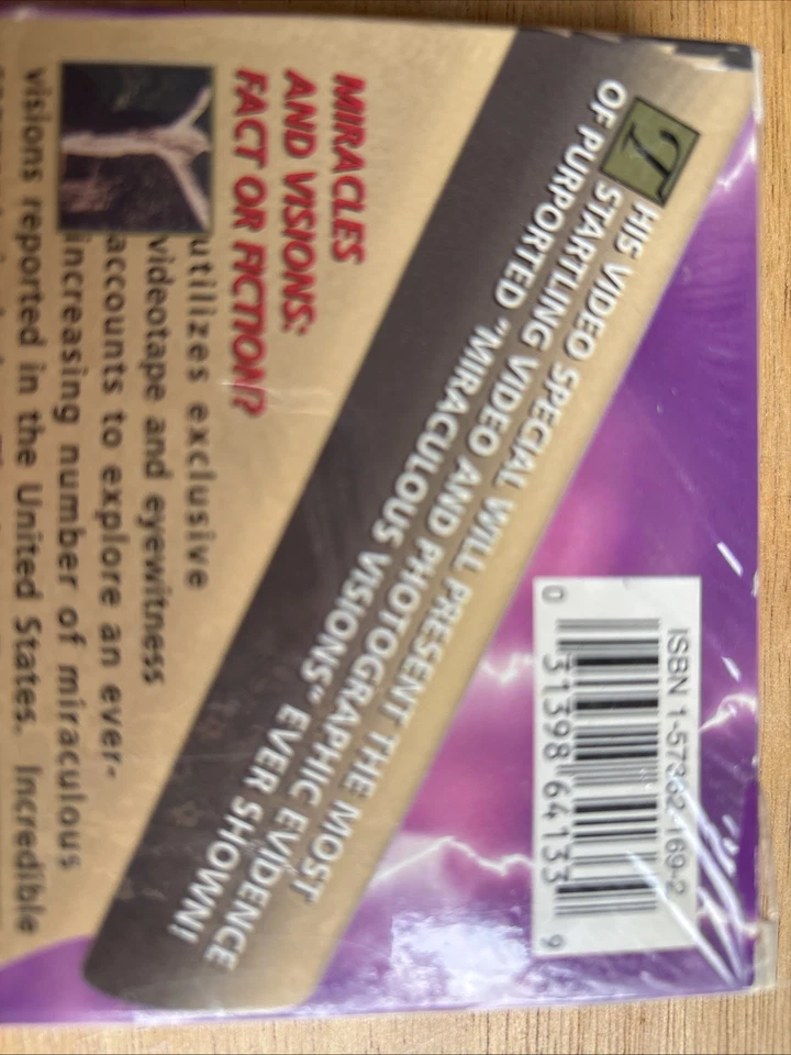 Miracles and Visions: (Fact or Fiction?) VHS CULT ALIENS Vidmark SEALED - Image 4 of 4