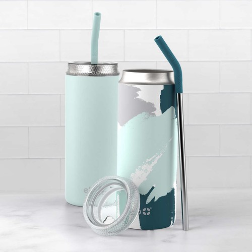 Ello, 2 Pk - Vacuum Insulated Stainless Steel "Fizz" Tumbler 20 oz (Pick Color) - Picture 7 of 16