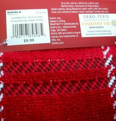 Moose Bathroom Hand Towels Lot Of 2 Log Cabin Wildlife Farmhouse Decoration New - Picture 4 of 9