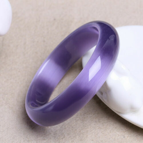 100%Natural Violet chalcedony Bangle Jade beautiful agate Bangle 60mm 62mm - Picture 1 of 7