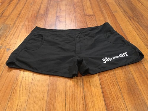 Jagermeister Women's Shorty Shorts Black Adult Size S Small Fits 30 Polyester VG - Picture 12 of 12