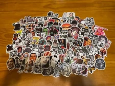 Horror Movie Stickers Lot of 20 Thriller Films Halloween Creepy Scary Monsters