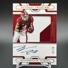 Brian Robinson 2022 National Treasures /10 Silhouettes Patch RC On Card Auto RPA