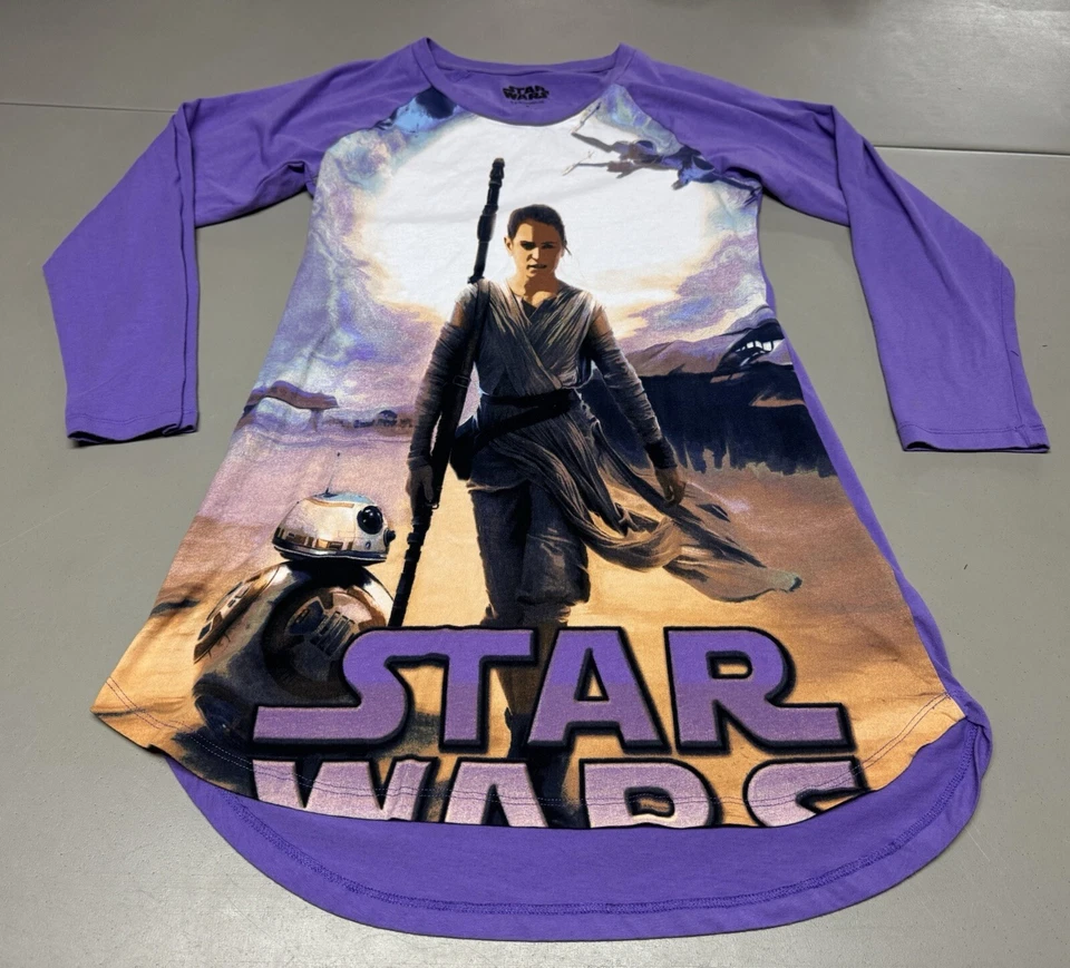 Star Wars Mujer Rey R2-D2 Púrpura Camisón Prendas para Dormir Pijama Camisa Talla Mediana Foto 3 de 4