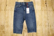 BDG Urban Outfitters Womens 25 Pine High Waist Skinny Cut Off Bike Shorts Denim