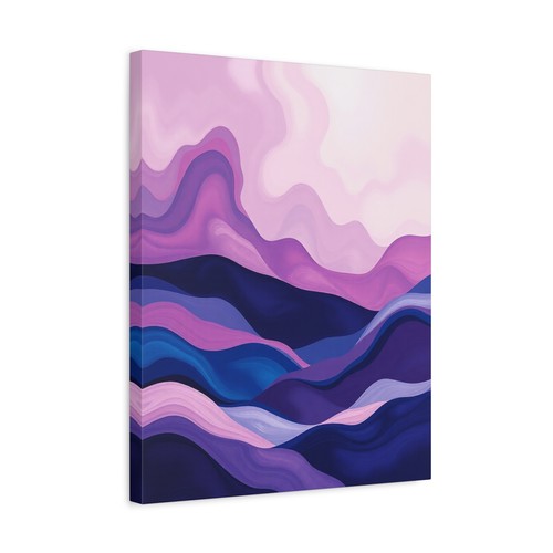 Abstract Minimalist landscape rolling hills print Matte Canvas, Stretched, 1.25" - Picture 7 of 25