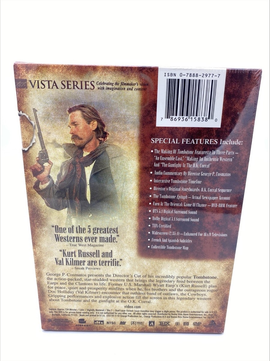 Tombstone (DVD, 2002, 2-Disc Set, Vista Series Directors Cut