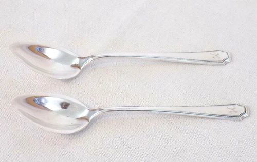 Towle Sterling Silver Lady Constance 2 Grapefruit Spoons Monogram "M" 1922
