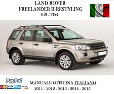 MANUALE OFFICINA ITALIANO LAND ROVER FREELANDER II 2 2011 2012 2013 2014 2015 15