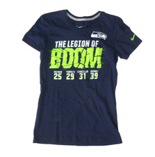 SEATTLE SEAHAWKS Nike LEGION OF BOOM NFL T-SHIRT Lady Football Fan Gear Women M