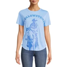 Yellowstone Juniors' T-Shirt Blue Small