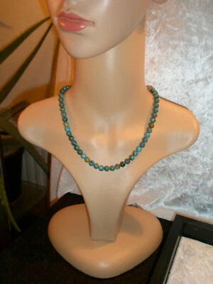Wunderschöne Malachit-Halskette -Handaufgezogen - 46 cm + 5 cm - 150 Karat - NEU - Bild 1 von 4