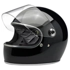 BILTWELL “GRINGO S ECE” HELMET RETRO GLOSS BLACK CAFÉ RACER SIZE XS S M L XL 2XL