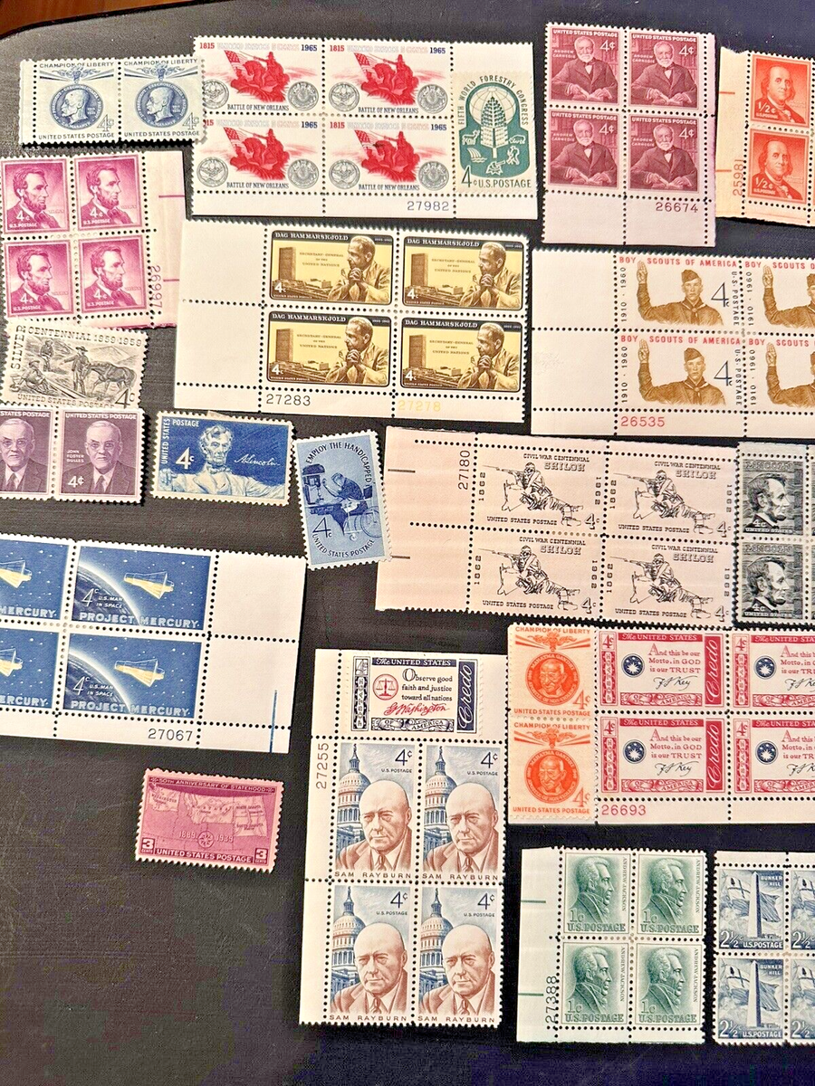 HUGE VINTAGE ASSORTED STAMP COLLECTION 311 STAMPS .01-.32 $17.42  display picture 1