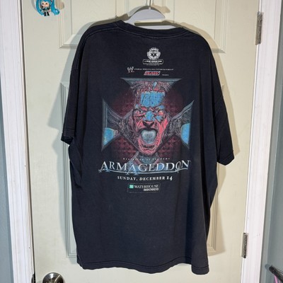 VTG Armageddon 2003 Shirt sz 2XL XXL WWE WWF Wrestling Kane Triple 