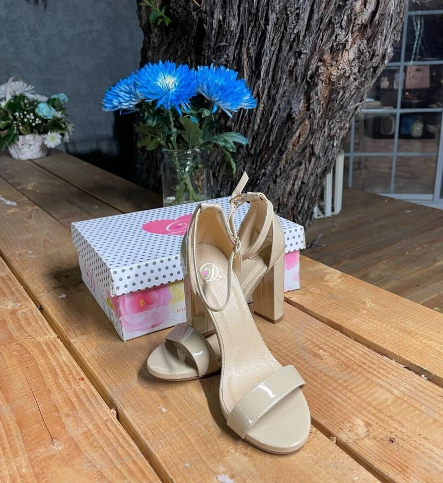 Nuevo My delicioso Shoes Mujer talla 8.0 y 7.0 Shiner-S Color DK-BGE PA   Foto 3 de 3