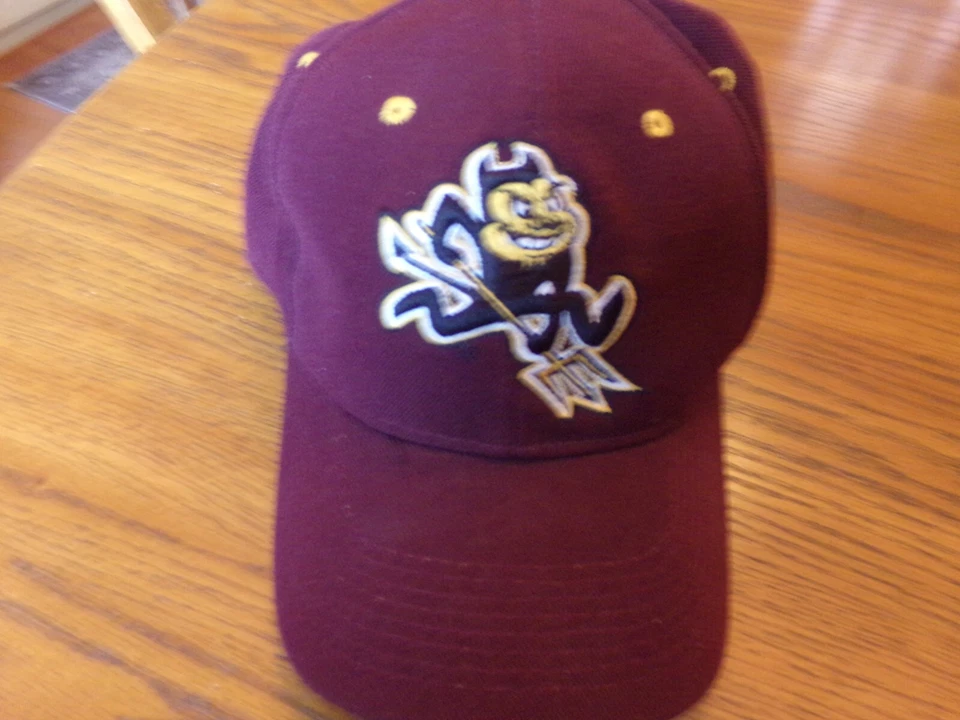 "ASU SUNDEVILS"  "Traditional SPARKY LOGO" NWT Adult Size (7 5/8) Hat NWOT $28 - Image 3 of 4