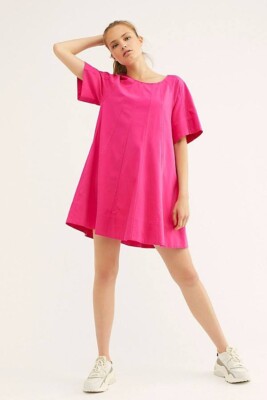 Free People Cotton Becca Mini Dress Hot Pink | Size Small S | eBay