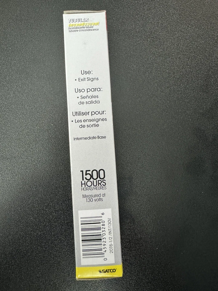 NEW SATCO T6 1/2 S3280 tubular lamp - Image 2 of 3