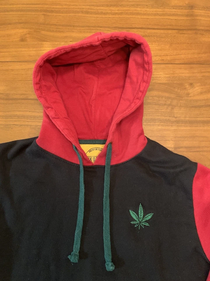 Sudadera con Capucha Dikotomy Pot Leaf Pullover Para Hombres Pequeña Ropa de Calle Y2K Patinador Hip Hop Foto 2 de 4