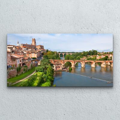 Glasbilder Wandbild Druck auf Glas Decor 100x50 Blick auf die Albi Frankreich