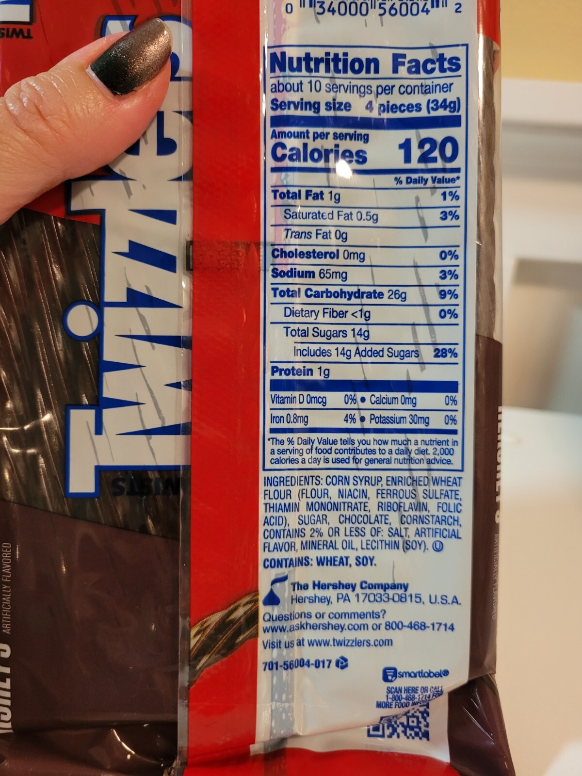 Twizzlers Hershey's Chocolate Licorice Twists 12 oz. bag eBay