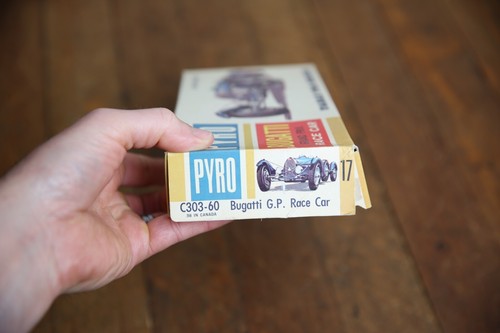 Vintage Pyro Bugatti Grand Prix Racer model car kit plastic box 1/32 scale built - Picture 11 of 13