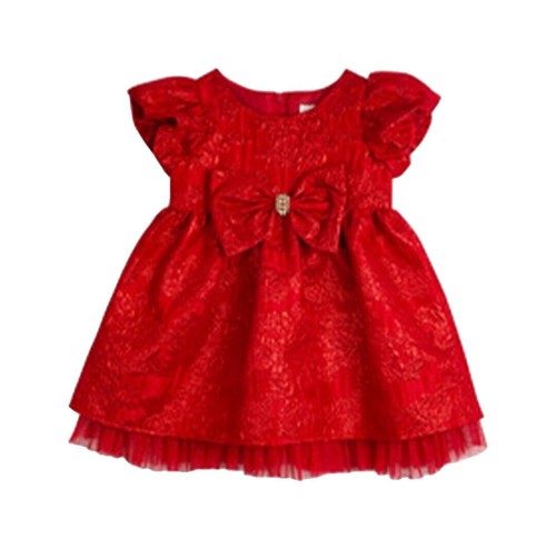 rare editions infant christmas dresses Rare Editions Baby Girls Dress- 3-6 Months - Plaid Ruffle Red Christmas  Dress