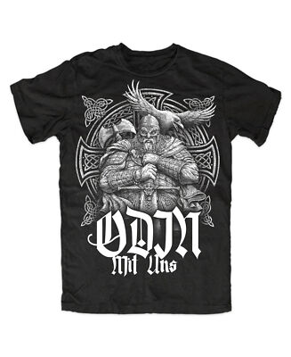 Odin mit uns T-Shirt Viking Warriors Odin,Valhalla,Thor,Ragnar,Berserker