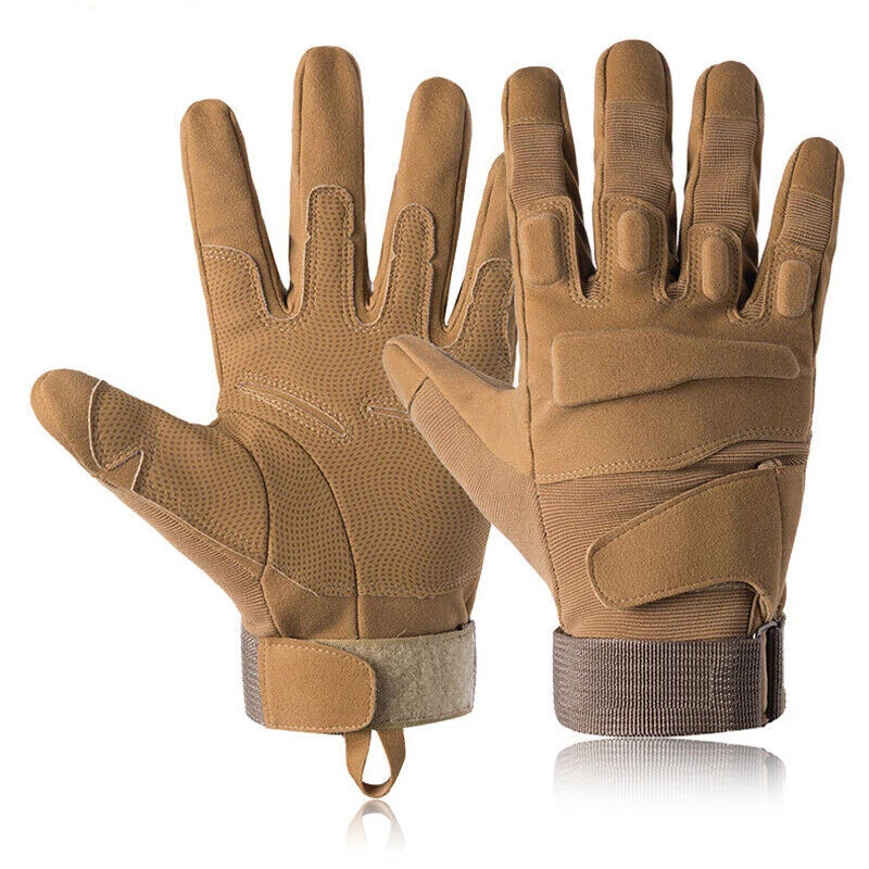 Guantes militares tácticos del ejército combate airsoft dedo completo policía guantes de tiro Foto 2 de 4