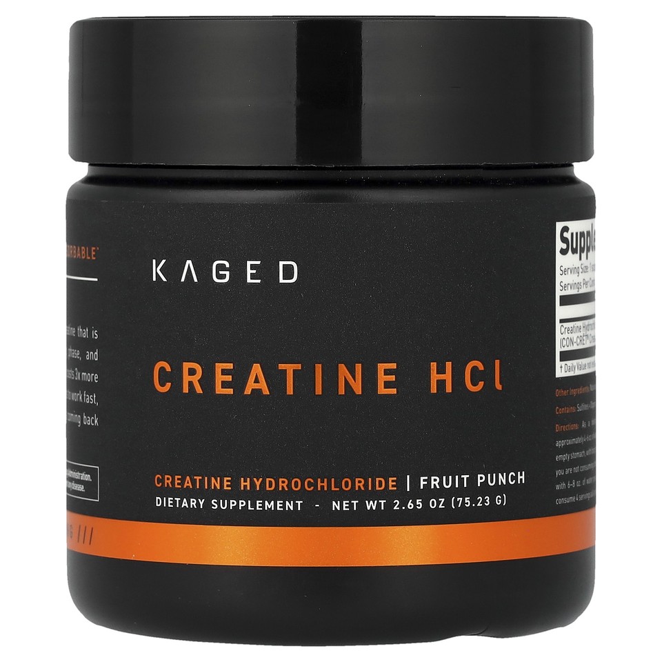 Creatine HCl, Fruit Punch, 2.65 oz (75.23 g)