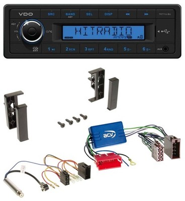 VDO AUX 1DIN MP3 USB Autoradio für Audi A2 A3 8L A4 B5 A6 C5 Aktivsystem