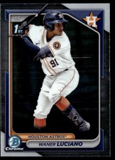 WANER LUCIANO 2024 BOWMAN CHROME PROSPECTS RC HOUSTON ASTROS #BCP-208 1ST BOWMAN