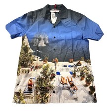 NEW Orlebar Brown Mens Hibbert Photographic SS Button Up Size Small S NWT