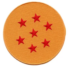Official Dragon Ball Z Seven Star Dragonball Anime Embroidered Patch